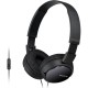 HEADPHONES SONY MDRZX110APB ΜΕ ΜΙΚΡΟΦΩΝΟ BLACK